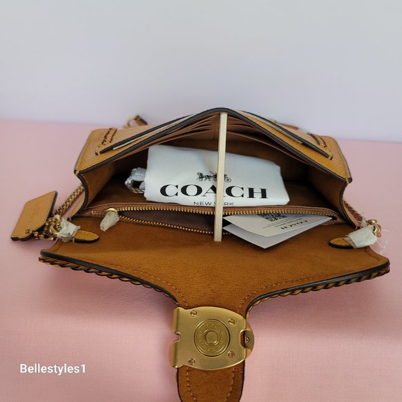 COACH Small Tabby Chain Clutch With Braided Trim & Matching Small Card Case SET⭐ - Picture 12 of 16